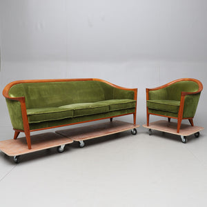 Antique Sofa and Armchair