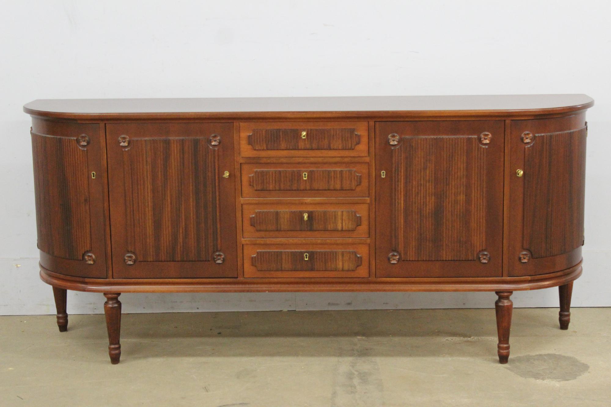 Mahogany Stained Swedish Gustavian Style Sideboard