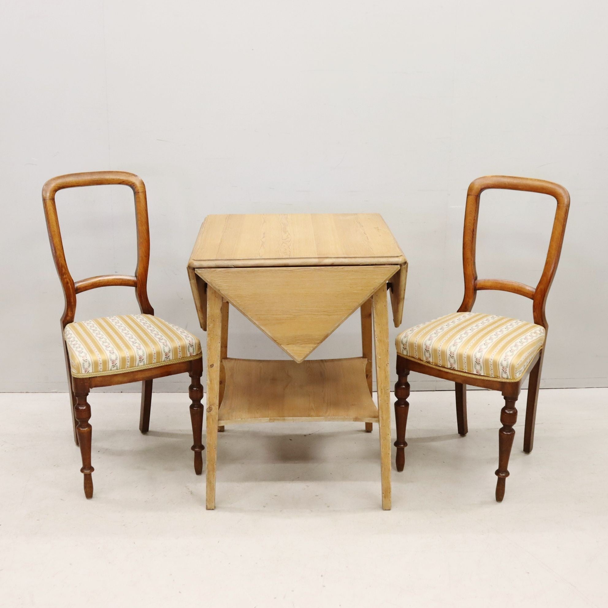 Envelope Table &  Pair of Chairs