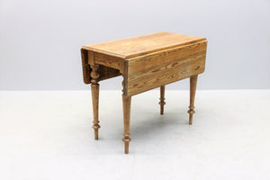Small 1800s Pine Drop Leaf Table